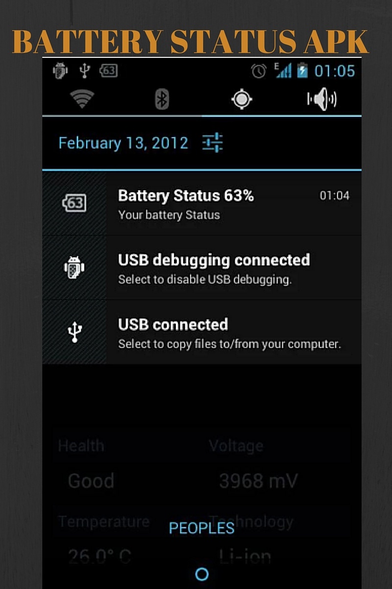 android battery status